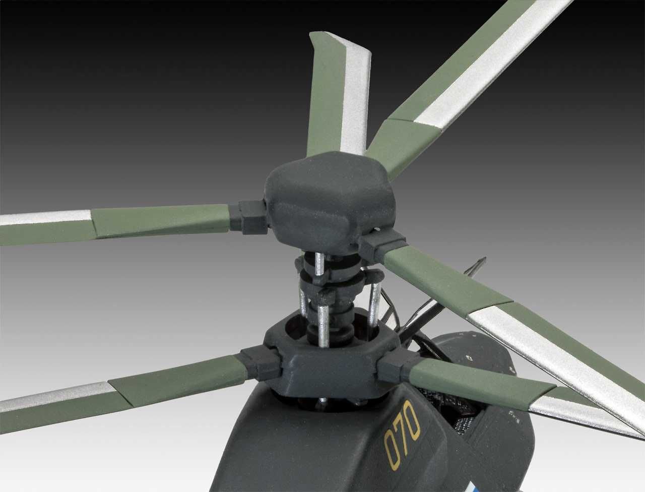 REVELL ModelSet vrtulník 63889 - Kamov Ka-58 Stealth (1:72) - obrázek 5