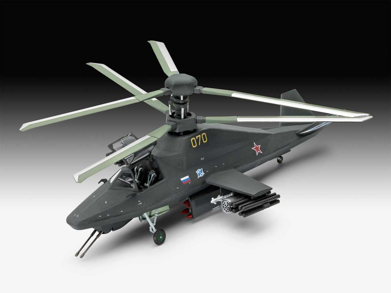 REVELL ModelSet vrtulník 63889 - Kamov Ka-58 Stealth (1:72) - obrázek 7