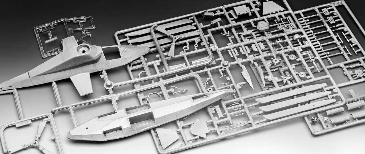 REVELL ModelSet vrtulník 63889 - Kamov Ka-58 Stealth (1:72) - obrázek 9