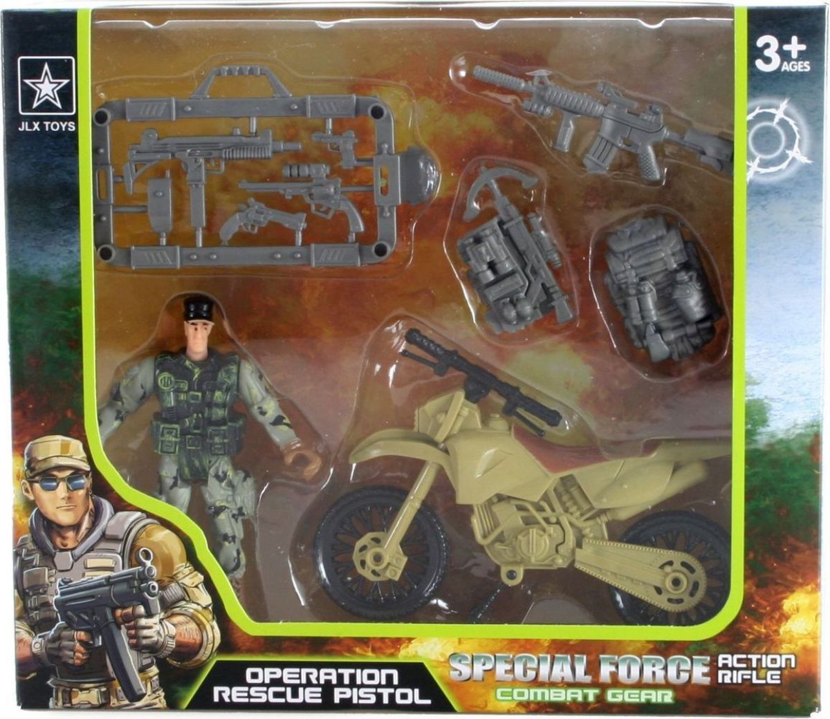 Fred & Motorbike Vojenská sada Bomber - obrázek 1