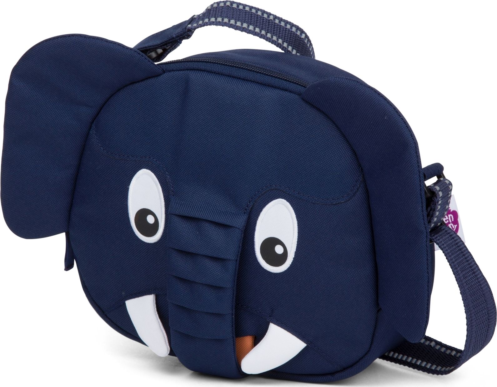 Affenzahn Messenger Bag Emil Elephant - Blue uni - obrázek 1