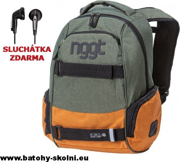 Studentský batoh Nugget Bradley 3 J Heather Military Heather Camel - Doprava Zdarma - obrázek 1