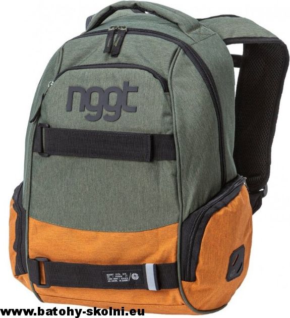 Studentský batoh Nugget Bradley 3 J Heather Military Heather Camel - Doprava Zdarma - obrázek 2