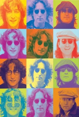 EUROGRAPHICS Puzzle Barevné portréty Johna Lennona 1000 dílků - obrázek 1