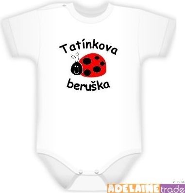 DEJNA Baby Dejna Body kr. rukáv Kolekce Beruška - Tatínkova beruška 74 (6-9m) - obrázek 2