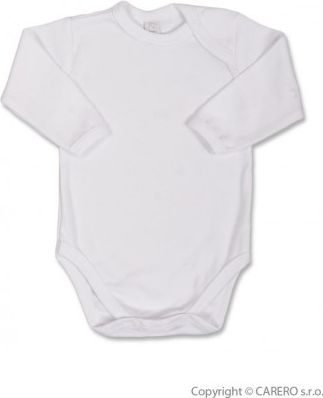 Kojenecké body s dlouhým rukávem Bobas Fashion bílé, Bílá, 80 (9-12m) - obrázek 1