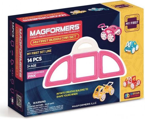 Magformers Moje první bugy růžové 14 ks - obrázek 1