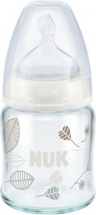 Skleněná kojenecká láhev NUK First Choice 120 ml bílá, Bílá - obrázek 1