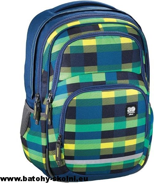 Školní batoh All Out Blaby Summer Check Green - Doprava Zdarma - obrázek 1