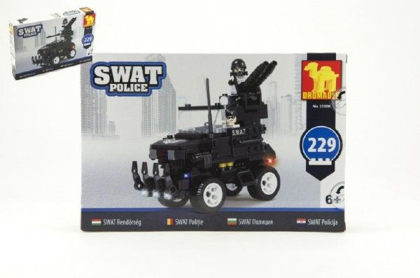 Stavebnice Dromader SWAT Policie Auto 229ks plast - obrázek 1