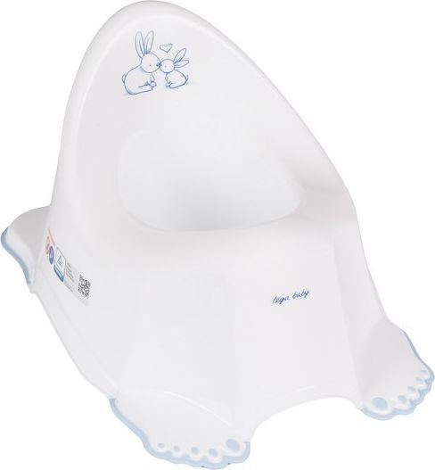 Hrající dětský nočník protiskluzový Bunny bílý Bílá - obrázek 1