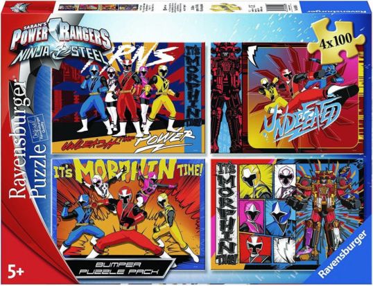 RAVENSBURGER Puzzle Power Rangers 4x100 dílků - obrázek 1