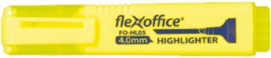 Zvýrazňovač "HL05", žlutá, 4,0 mm, FLEXOFFICE - obrázek 1