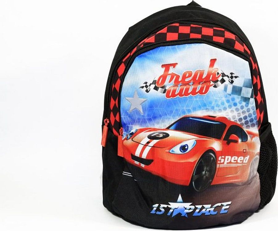 BENIAMIN Dětský batůžek Závodní Auto Polyester 29x25x15 cm - obrázek 1