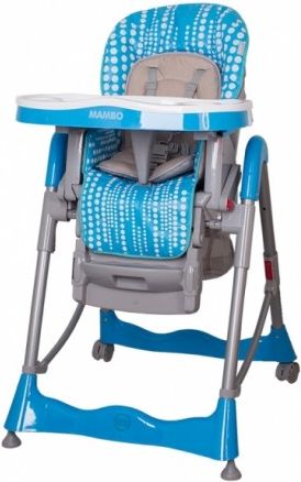 Jídelní židlička COTO BABY Mambo Turquoise - obrázek 1