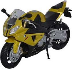 Welly - Motocykl BMW S1000RR model 1:18 zlatý - obrázek 1
