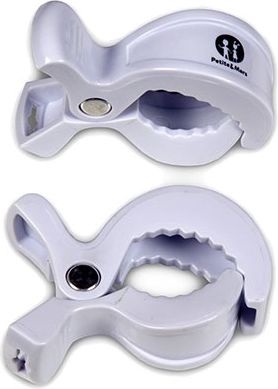 PETITE&MARS Kolíček Peg na kočár White 2ks - obrázek 1