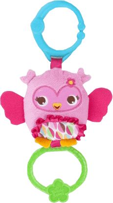 BRIGHT STARTS Hračka plyšová sova na C-kroužku Tug Tunes™ 0m+ - obrázek 1