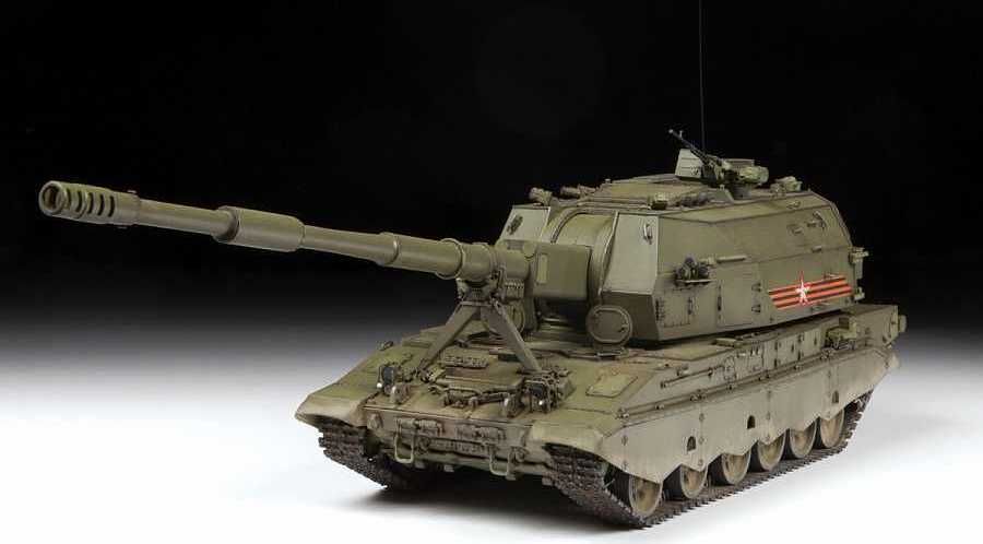 ZVEZDA Model Kit military 3677 - Koalitsiya-SV Russian S.P.G. (1:35) - obrázek 7