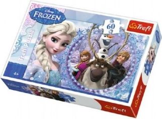 Puzzle Ledové království/Frozen 33x22cm 60 dílků v krabici - obrázek 1