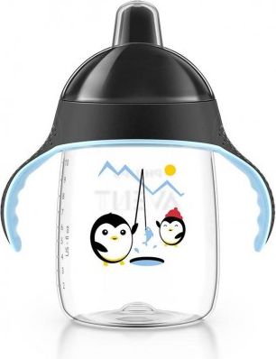 Kouzelný hrneček Avent Pingu 340 ml černý, Černá - obrázek 1