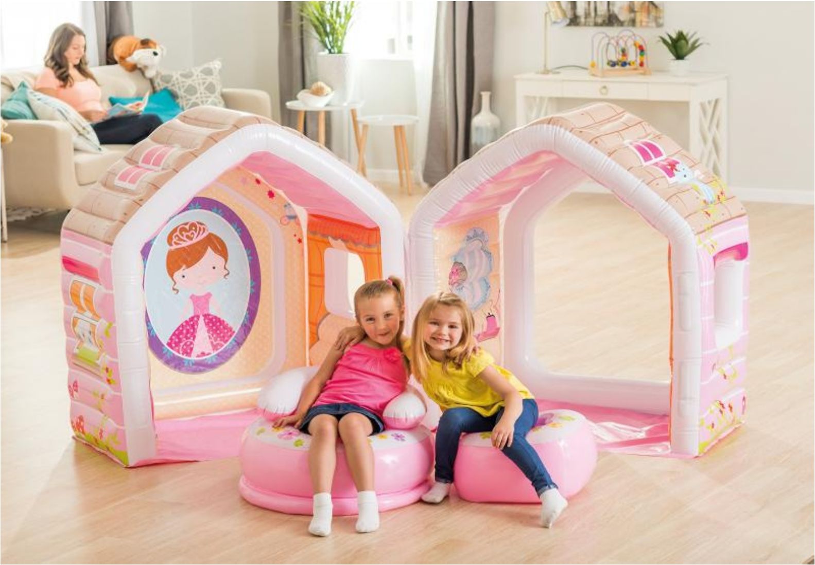 INTEX princeznovský nafukovací domeček 48635NP - obrázek 3