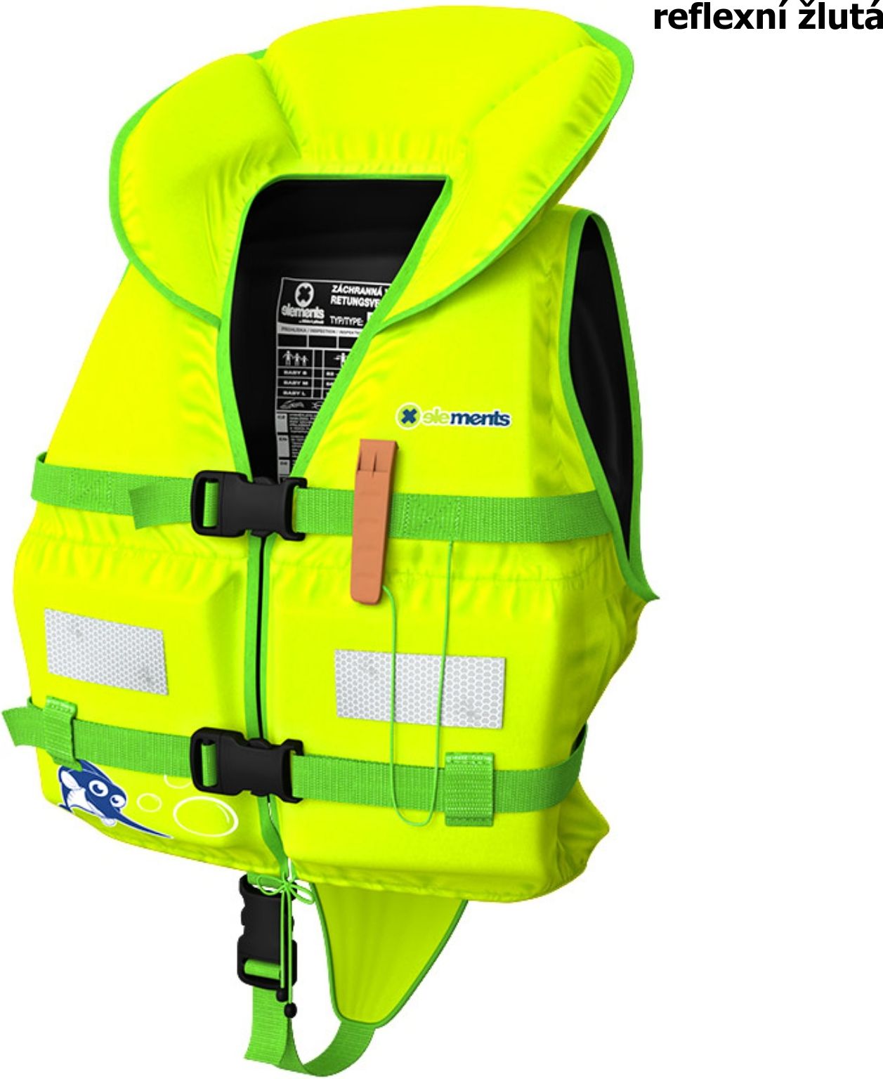 Záchranná vesta ELEMENTS GEAR Baby Plus žlutá - vel. S - obrázek 1