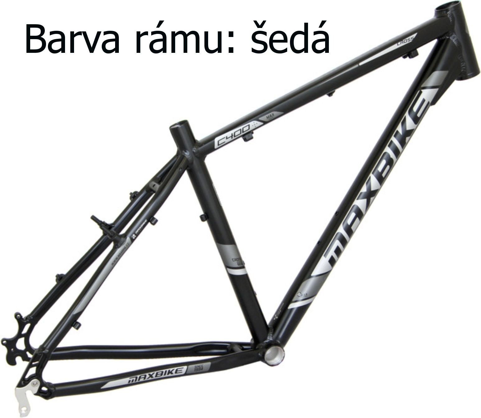 Krosové kolo MAXBIKE Aven šedé - vel. rámu 16" - obrázek 2