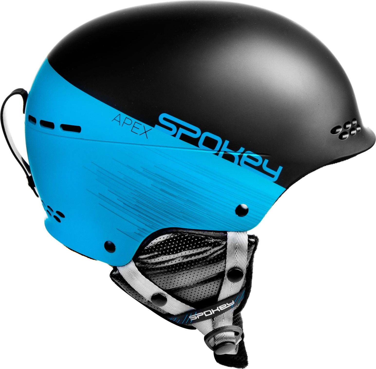 Lyžařská přilba SPOKEY Apex černo-tyrkysová - vel. L-XL - obrázek 2