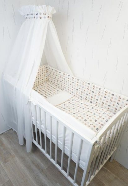 LittleUp Elephant beige Povlečení 4 dílné - obrázek 1