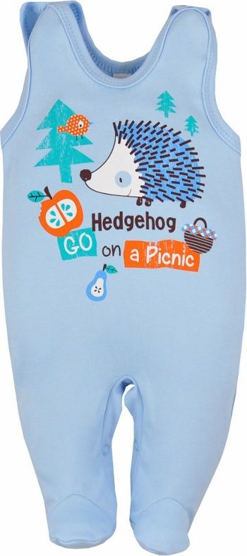 Kojenecké dupačky Bobas Fashion Ježek modré Modrá 80 (9-12m) - obrázek 1