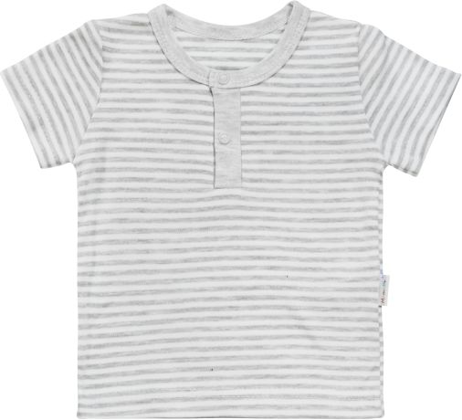Mamatti Bavlněné Polo tričko Mamatti Gentleman krátký rukáv - šedé, vel. 74 74 (6-9m) - obrázek 1