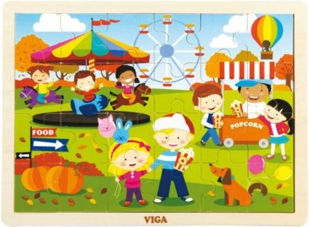 Dřevěné puzzle Roční období - PODZIM - obrázek 1