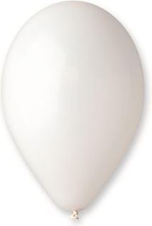Balónky, 30 cm, bílá, bal. 100 ks - obrázek 1
