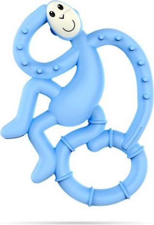 Matchstick Monkey BioCote® Mini Monkey Teether, sv.modrá - obrázek 1