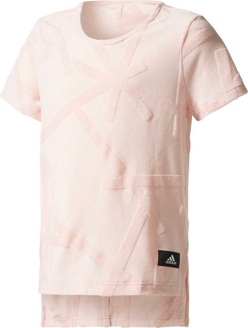 adidas Yg Id Boxy Tee růžová 116 - obrázek 1