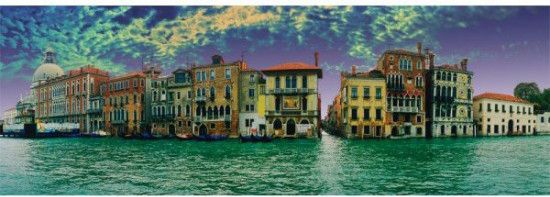 SCHMIDT Panoramatické puzzle Pohled na Benátky, Itálie 1000 dílků - obrázek 1