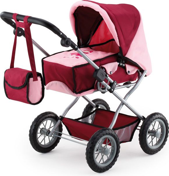 BAYER DESIGN Kočárek pro panenky Kombi Grance bordo-růžová 15014 77x43x75 cm - obrázek 1