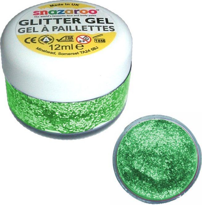 SNAZAROO Třpytivý gel zelený - obrázek 1