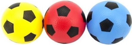 Teddies Míček fotbal guma 12cm 6 barev v síťce - obrázek 2