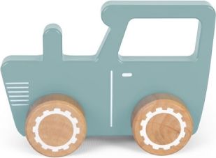 Little Dutch Dřevěný traktor modrý - obrázek 1