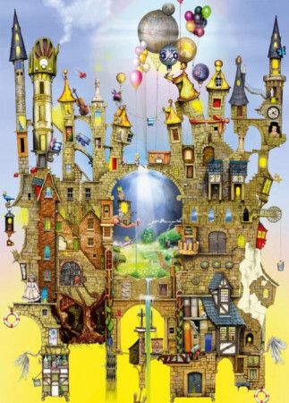 SCHMIDT Puzzle Vzdušný zámek 1000 dílků - obrázek 1