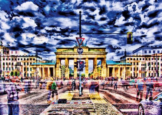 SCHMIDT Puzzle Braniborská brána, Berlín 1000 dílků - obrázek 1