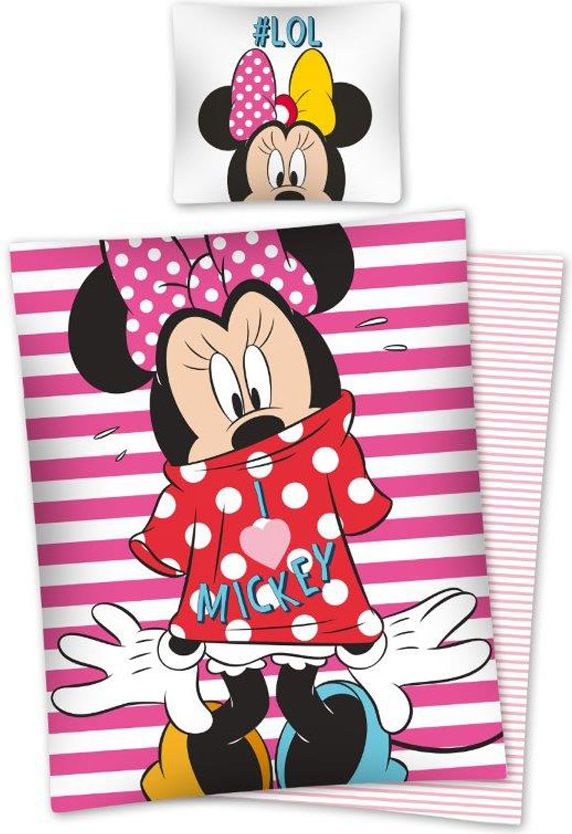 DETEXPOL Povlečení Minnie a šatičky Bavlna 140/200, 70/80 cm - obrázek 1