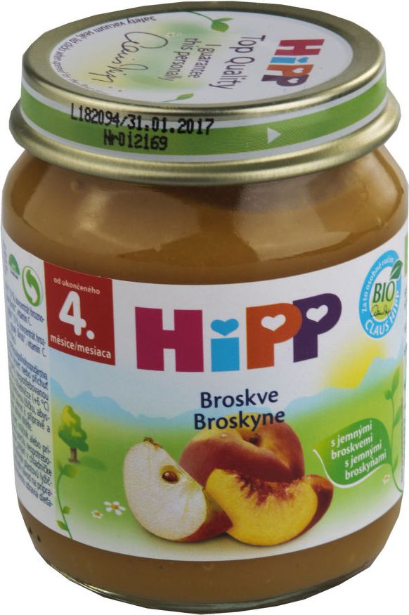 HiPP OVOCE BIO Broskve 125g - obrázek 1