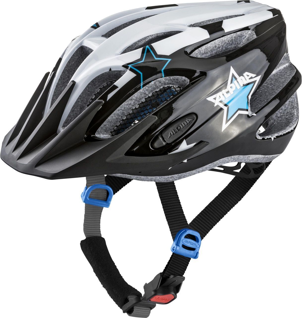 Alpina Fb Jr. 2.0 Flash - black/white/blue 50-55 - obrázek 1
