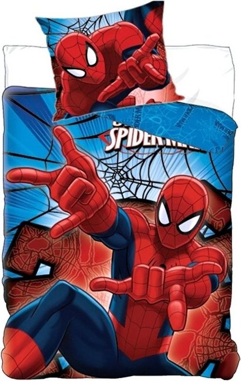 Setino · Bavlněné povlečení Spiderman - 140 x 200 + 70 x 90 cm - Certifikát Oeko-Tex Standard 100 - obrázek 1