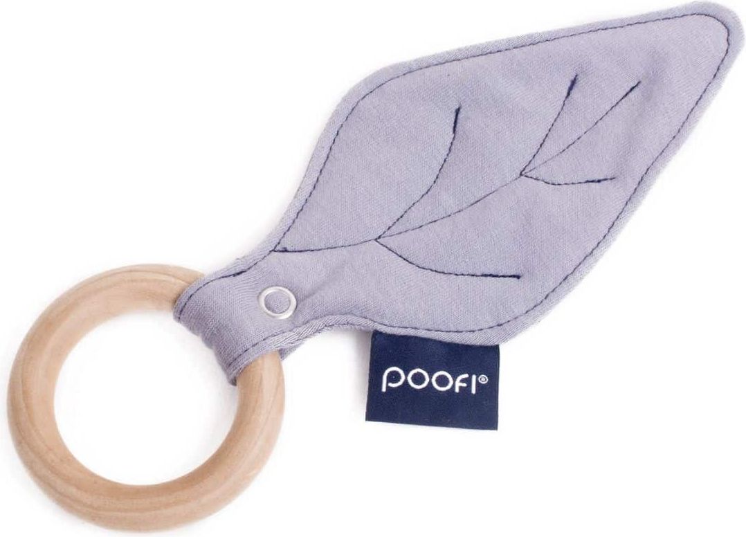 POOFI Javorové kousátko ORGANIC & COLOR List - šedé