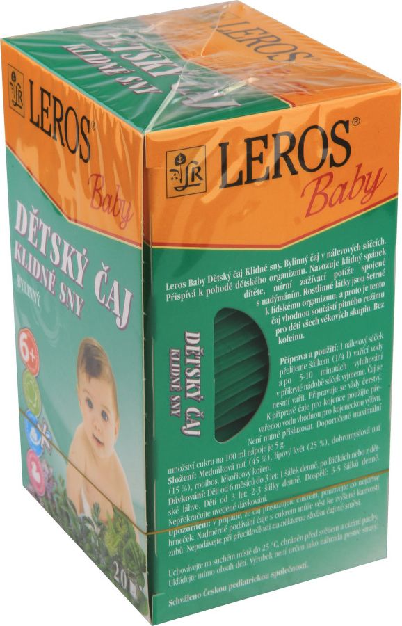 LEROS BABY Dětský čaj Klidné sny n.s.20x1.5g - obrázek 2