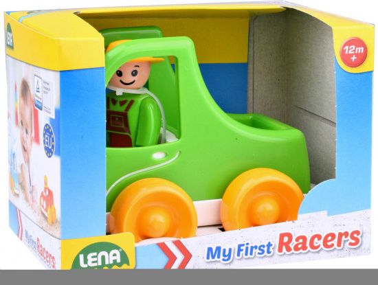 Lena My First Racers auto pick up + figurka plast 10 cm - obrázek 1